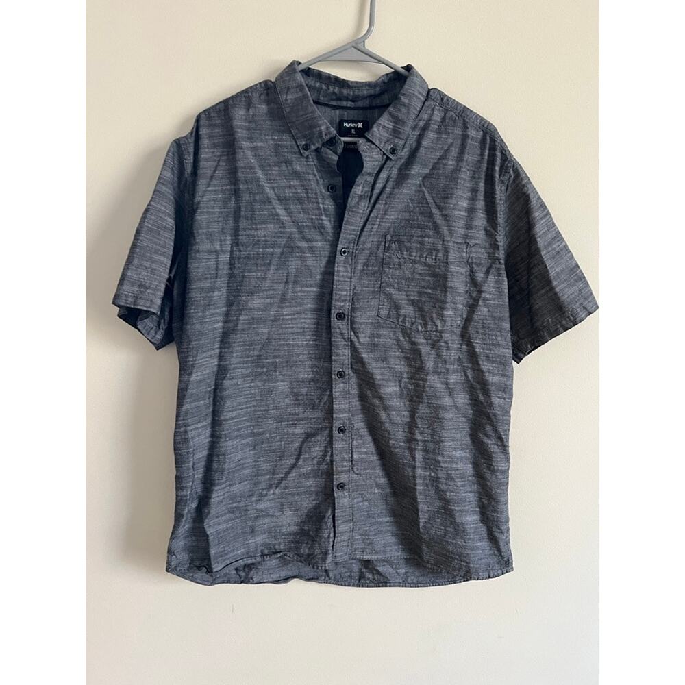 Hurley Heathered Collared Button Up Shirt